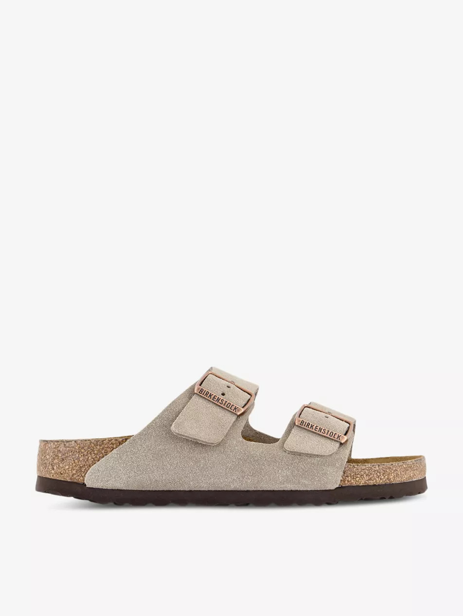 Arizona double-strap suede sandals | Selfridges