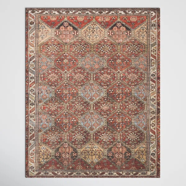 Bobbie Performance Spice/Light Blue/Sand Rug | Wayfair North America