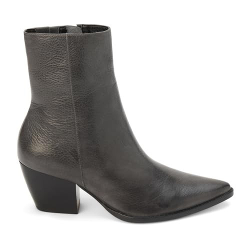 Matisse Footwear Caty Mid-Calf Boot, Premium Leather, 2.5" Heel, 7" Shaft, Medium Width, Smoke, 9.5 M | Amazon (US)