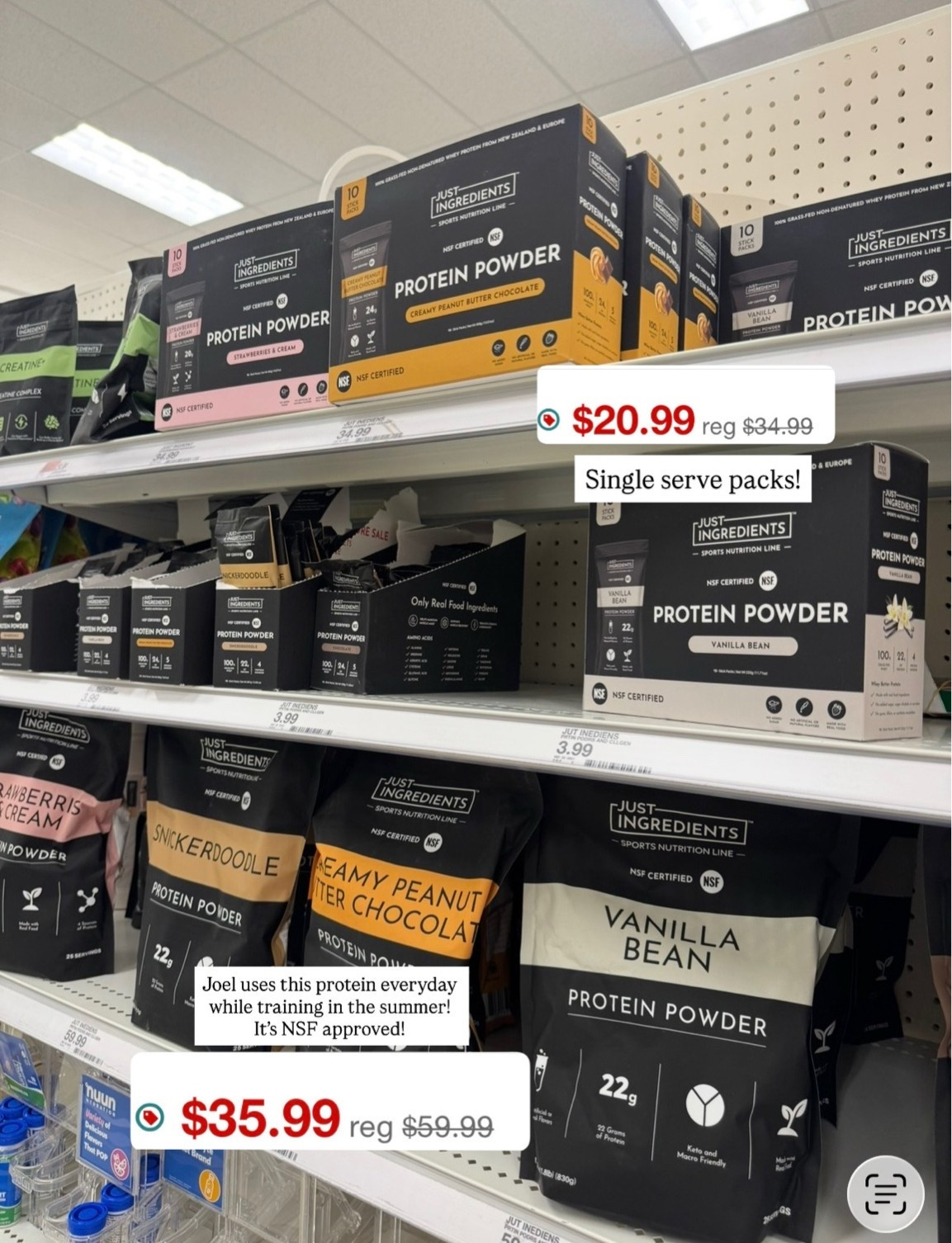 Just ingredients protein on sale