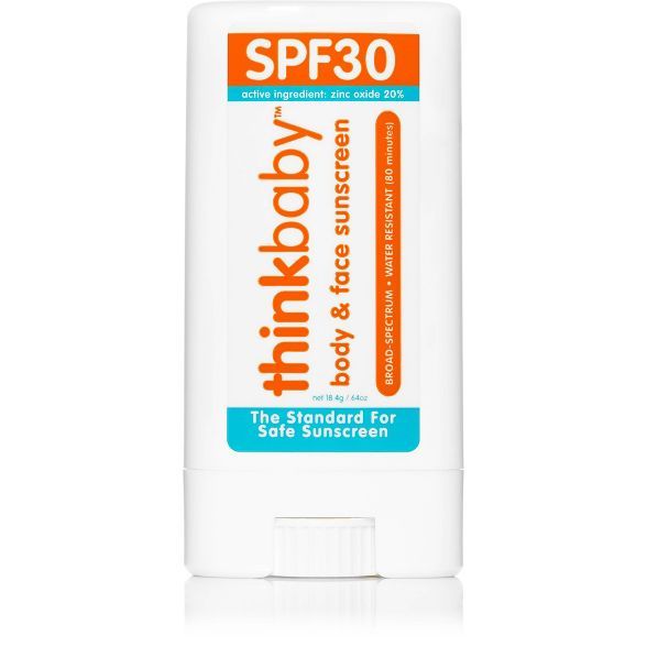 Thinkbaby Mineral Baby Sunscreen Stick, SPF 30 - 0.64oz | Target