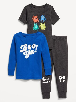 Unisex 3-Piece Snug-Fit Printed Pajama Set for Toddler &amp; Baby | Old Navy (US)