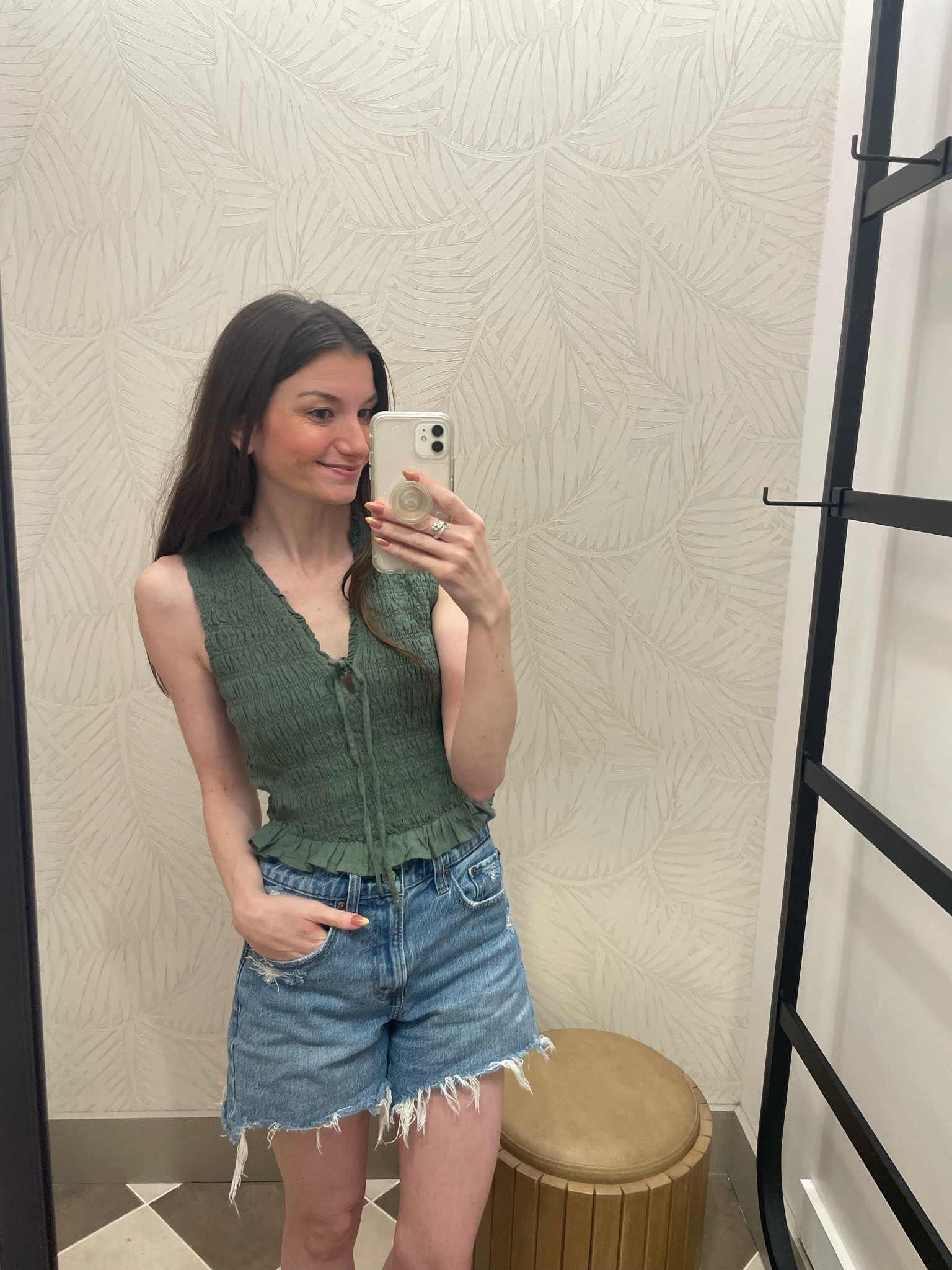 Cutie smocked tank! Comes in more colors too!! @abercrombie

#LTKootd