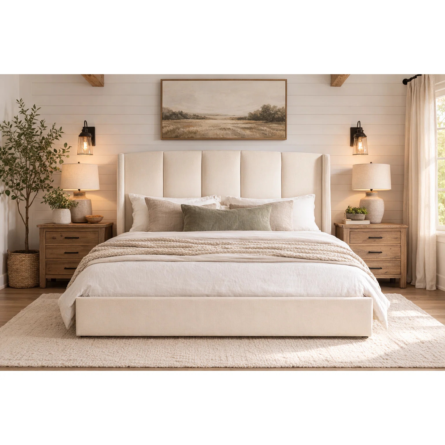 Latitude Run® Balynda 46.9” Tall Linen Wingback Hydraulic Lift Up Storage Upholstered Platform... | Wayfair North America