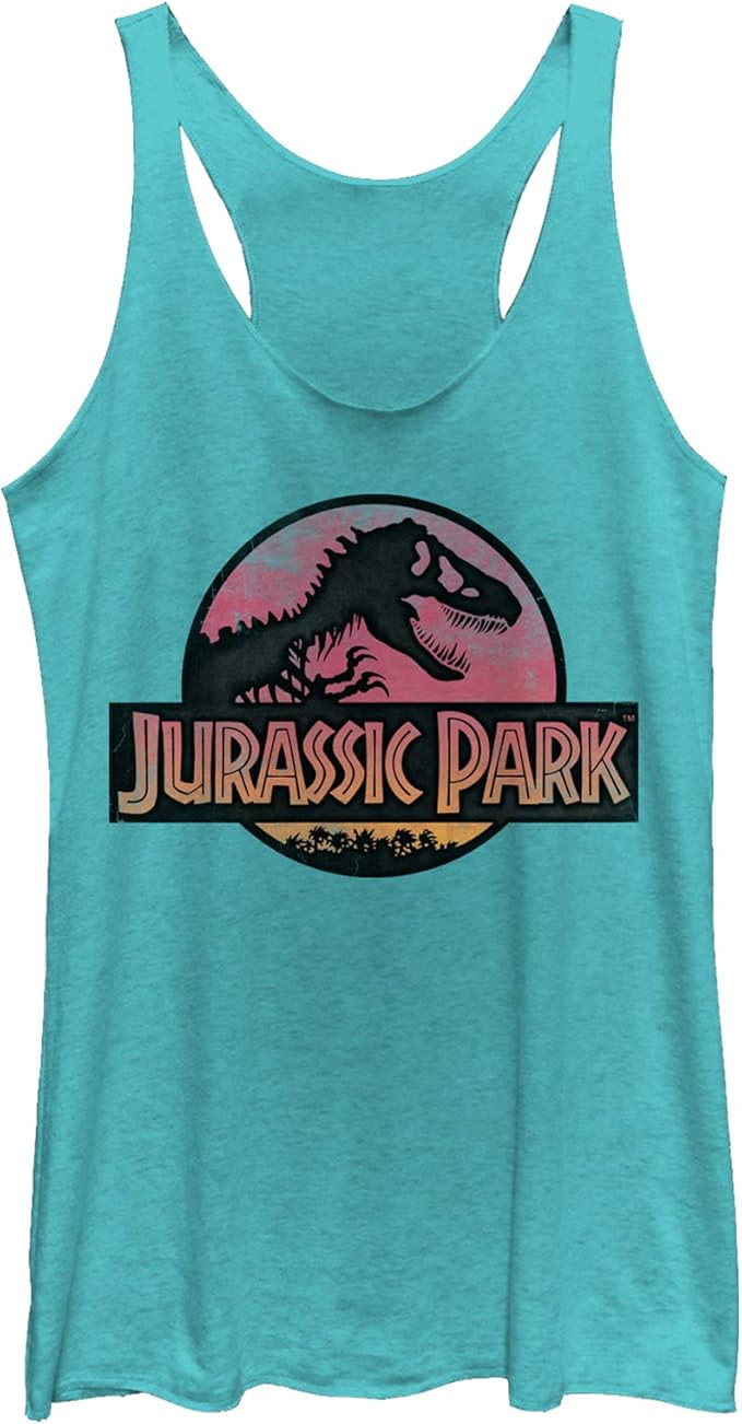 Fifth Sun Jurassic Park Safari Logo Women's Racerback Tank Top | Amazon (US)