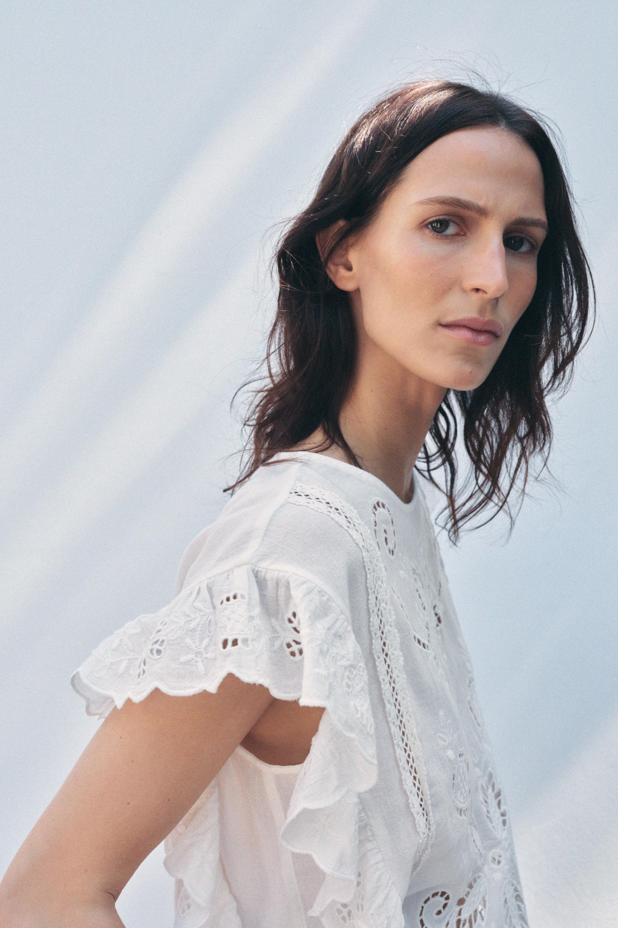 EMBROIDERED ROMANTIC BLOUSE ZW COLLECTION | Zara US