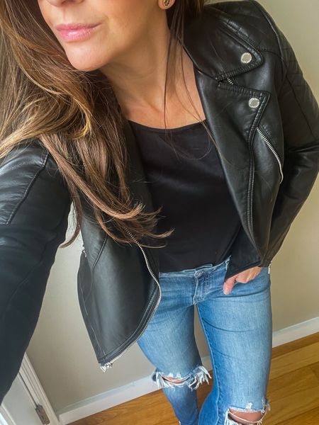 Every girl needs a moto jacket…and an attitude. This one is my favorite, along with these ripped jeans!

#LTKstyletip #LTKSale #LTKunder50