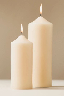 Smooth Pillar Candle | Anthropologie (US)