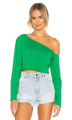 superdown Kora Off Shoulder Top in Green from Revolve.com | Revolve Clothing (Global)