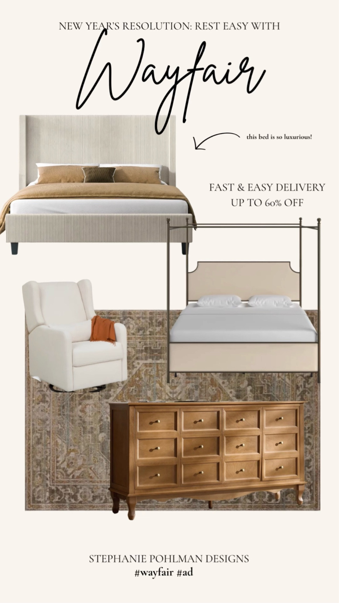 New year, new you. Meet your wellness & sleep goals in a newly designed oasis thanks to #wayfair @wayfair #wayfairpartner #ad

#LTKHome #LTKselfcare #LTKmorningroutine