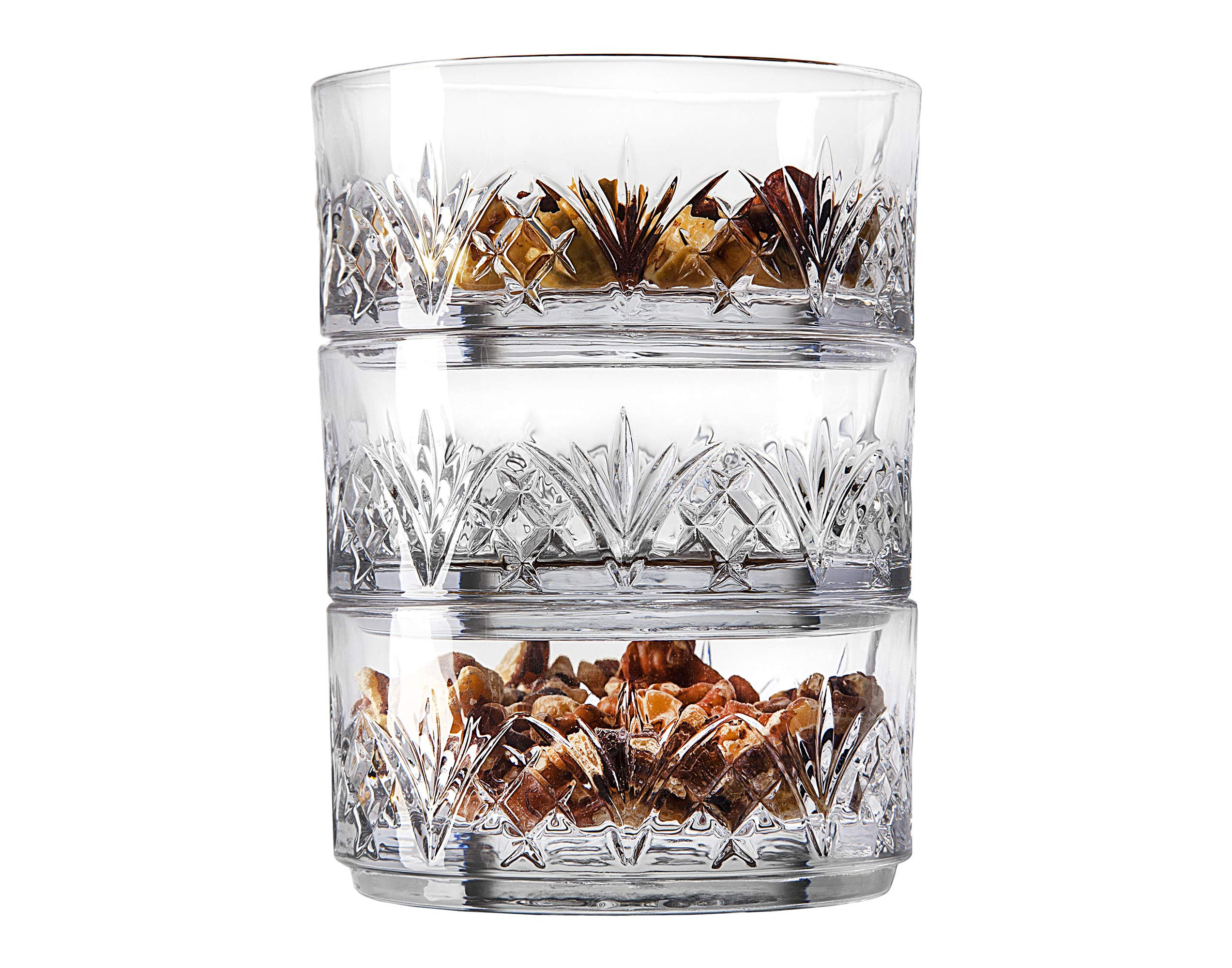 Godinger Snack Bowls, Stackable Nut Bowl Set of 3 - Dublin Collection | Amazon (US)