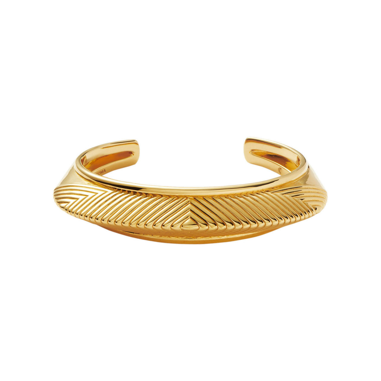 Hera Dome Ridge Statement Cuff Bracelet | Arnotts