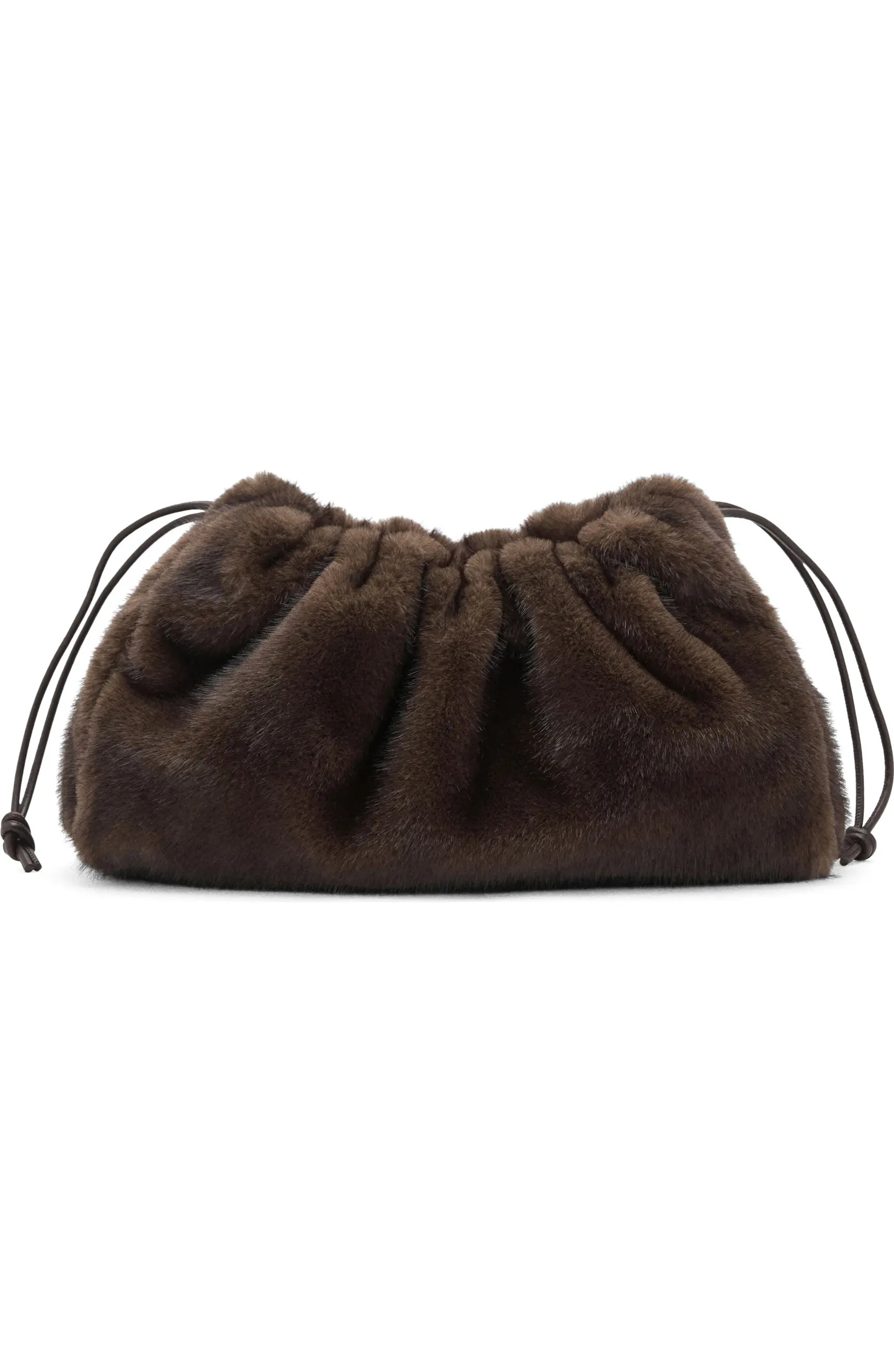 Faux Fur Darwstring Clutch | Nordstrom