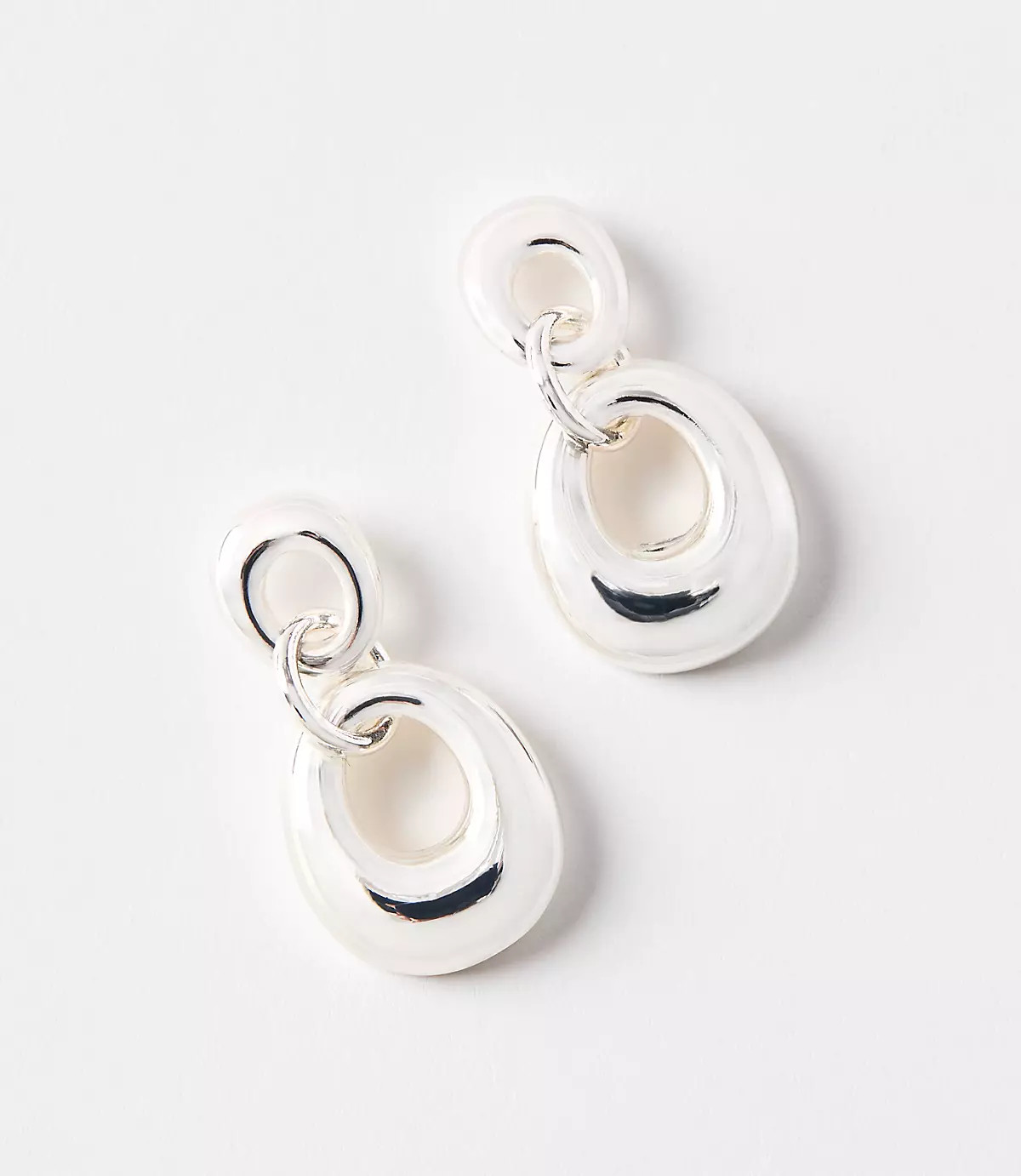 Chunky Linked Drop Earrings | LOFT