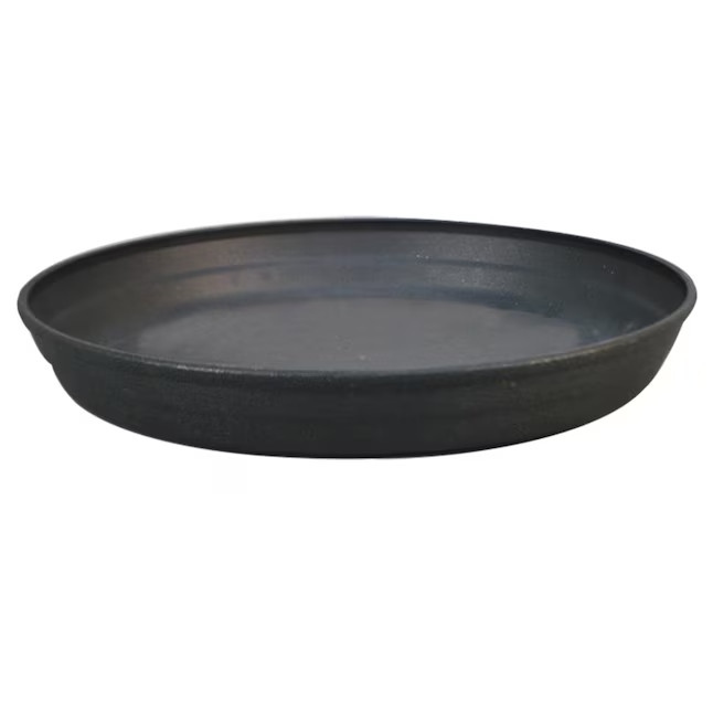Style Selections 11.54-in Black Plastic Plant Saucer | Lowe's