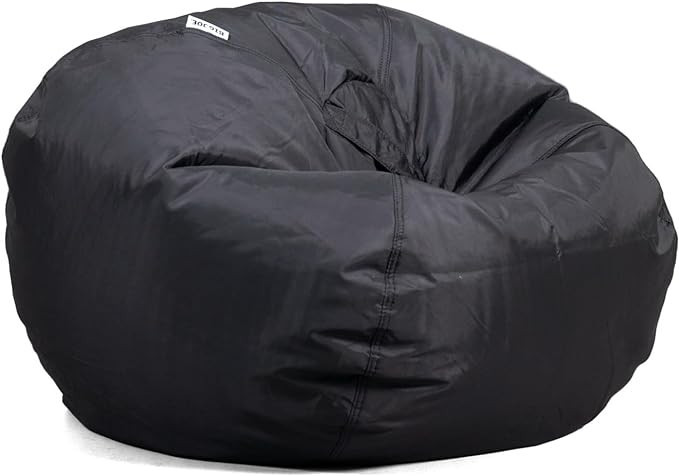 Big Joe Classic Bean Bag Chair, Black Smartmax, Durable Polyester Nylon Blend, 2 feet Round | Amazon (US)