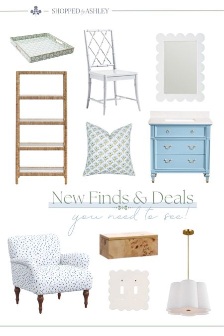 Several of these pieces are marked down right now! 

Coastal Grandmillennial, coastal grandmother, blue and white, classic home, classic style, bathroom vanity, scallop mirror, woven bookshelf, blue and green

#LTKSaleAlert #LTKStyleTip #LTKHome