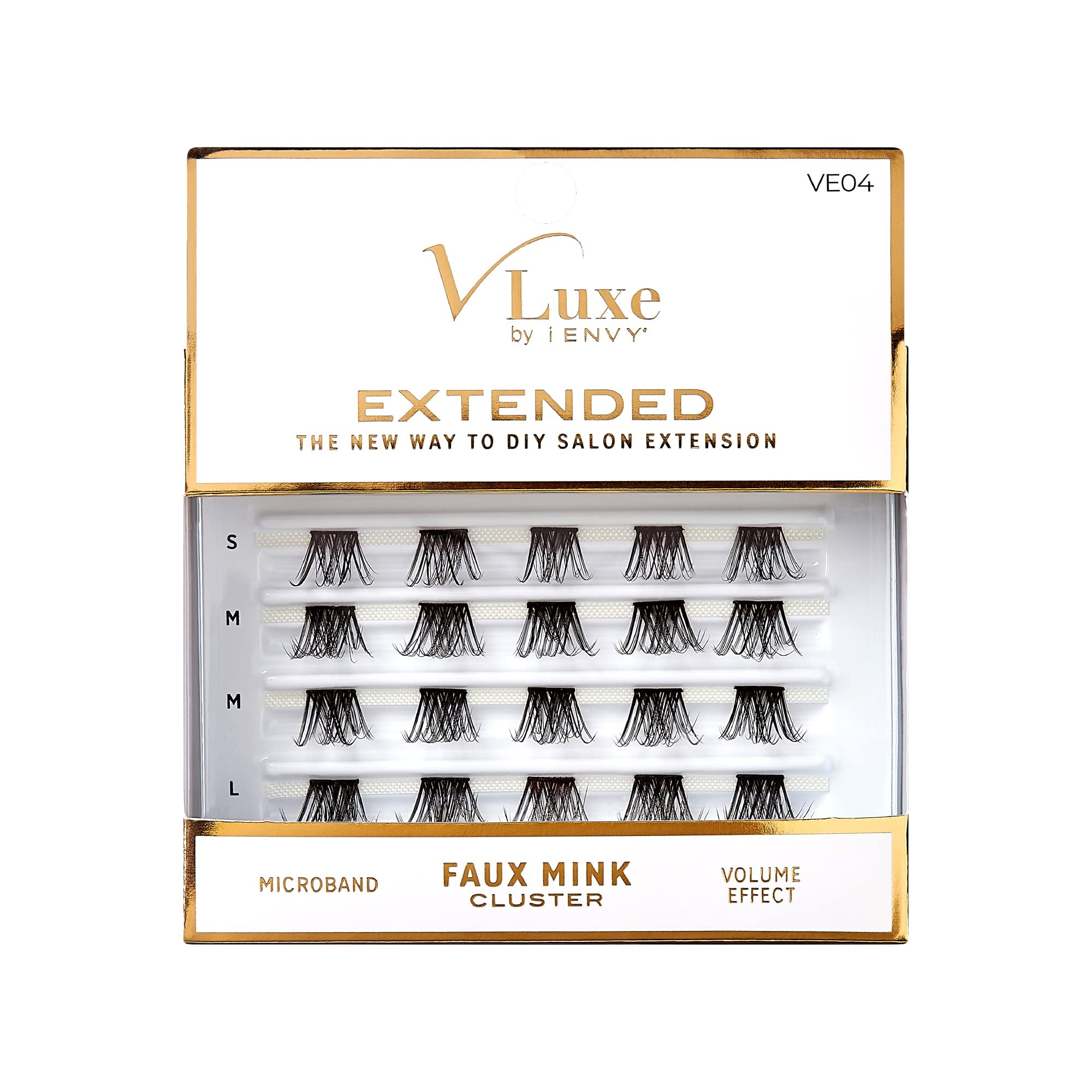 VLuxe Extended False Eyelashes Faux Mink Featherlight Reusable Artificial Eyelashes Multipack Las... | Amazon (US)