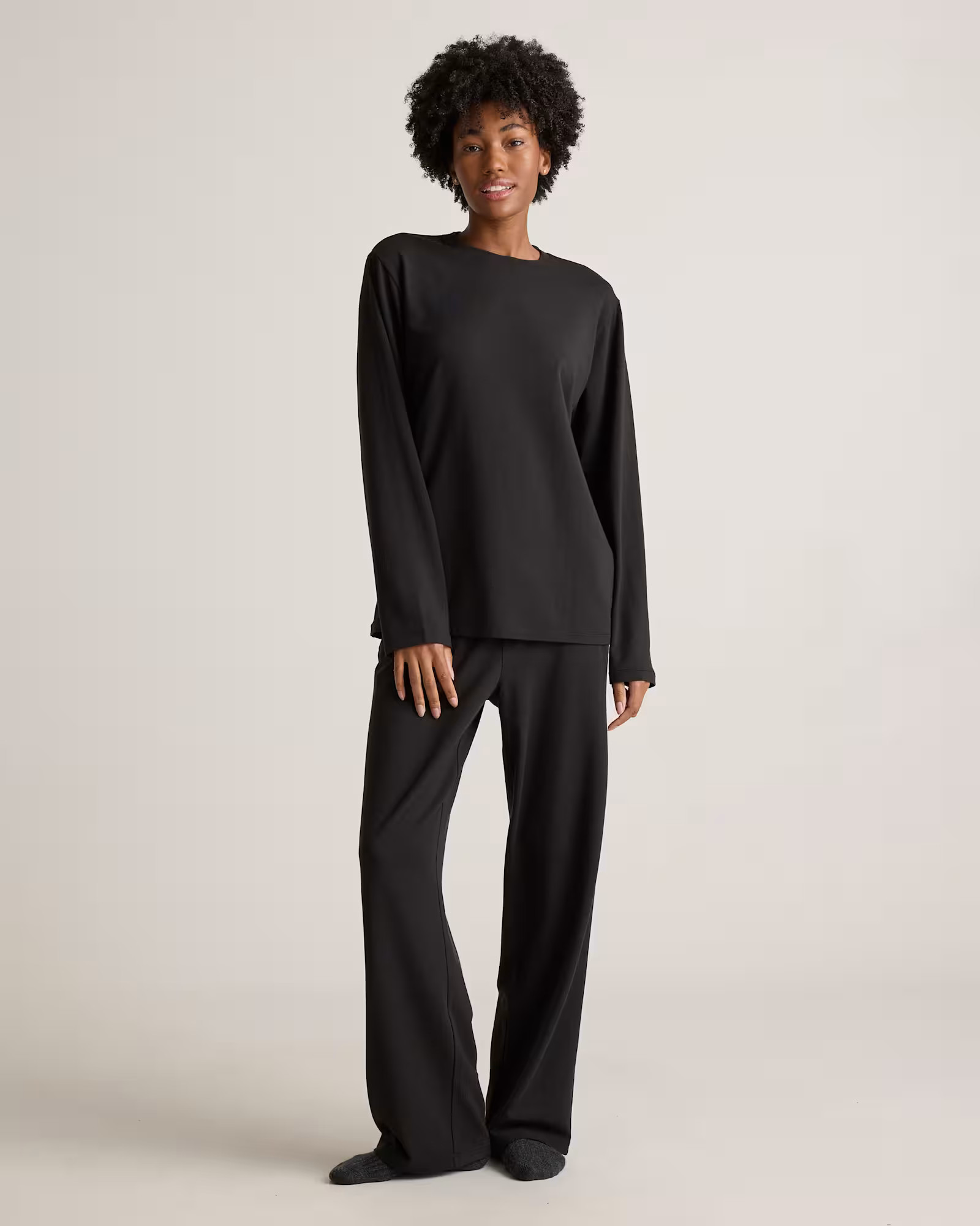 Dream Lounge Oversized Long Sleeve Pajama Set | Quince