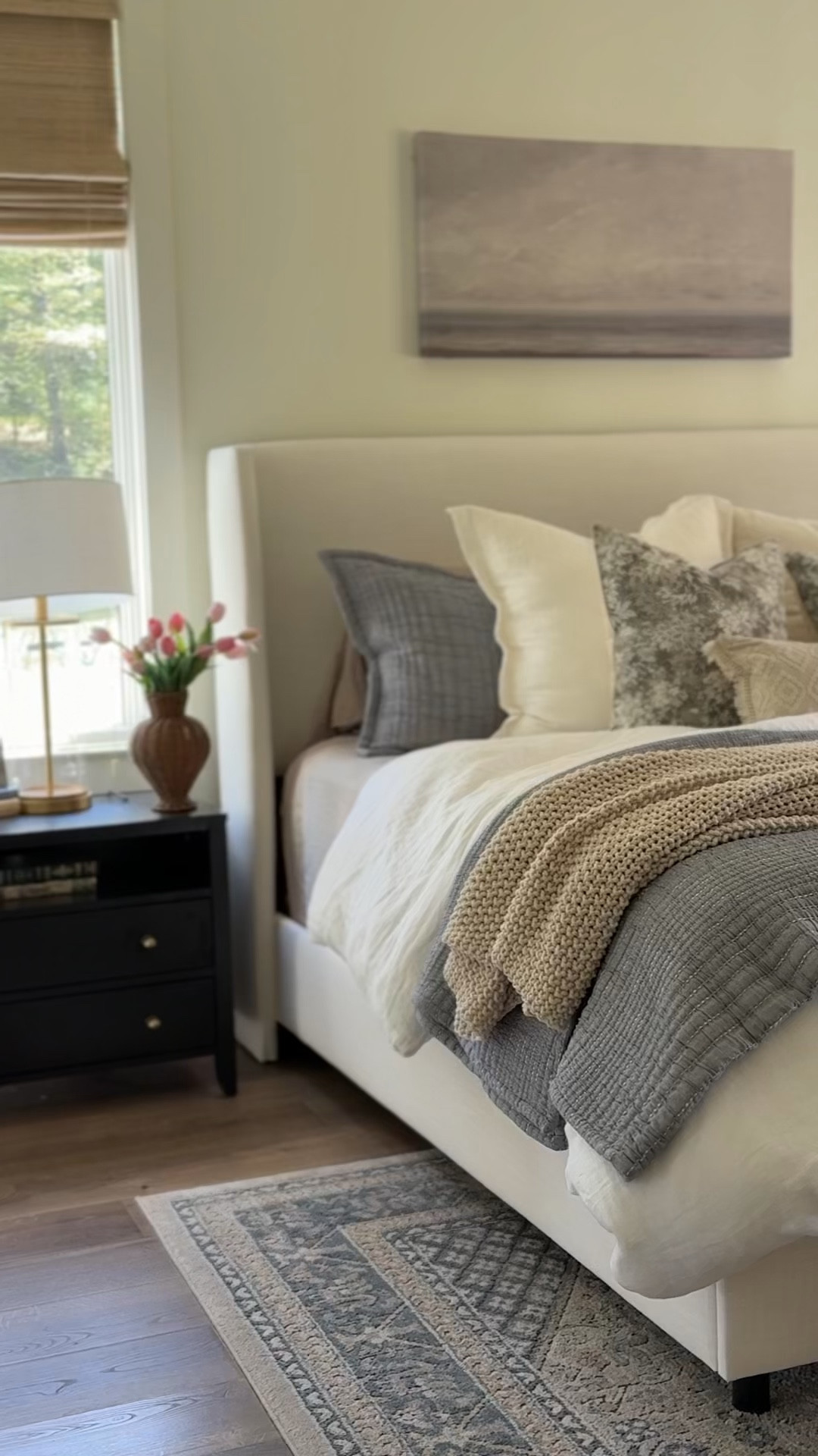 I love adding soft blues to our home and bedding 💙  I layered in this cotton channel stitch coverlet and shams over our neutral duvet for some calm color and soft texture  

#LTKHome