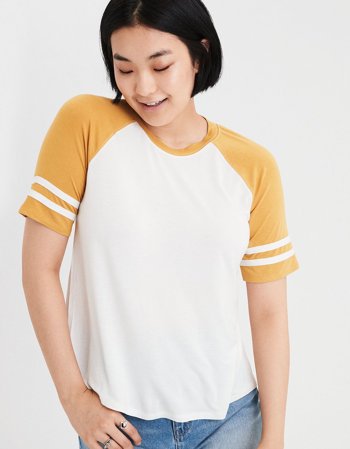 AE Soft & Sexy Sporty Crew Neck T-Shirt | American Eagle Outfitters (US & CA)