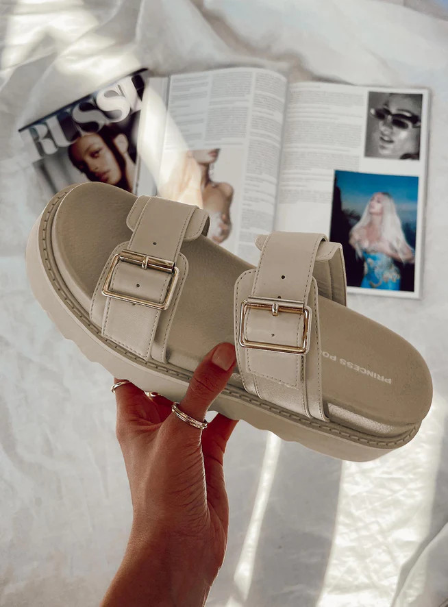 Ma Belle Sandals Cream | Princess Polly AU