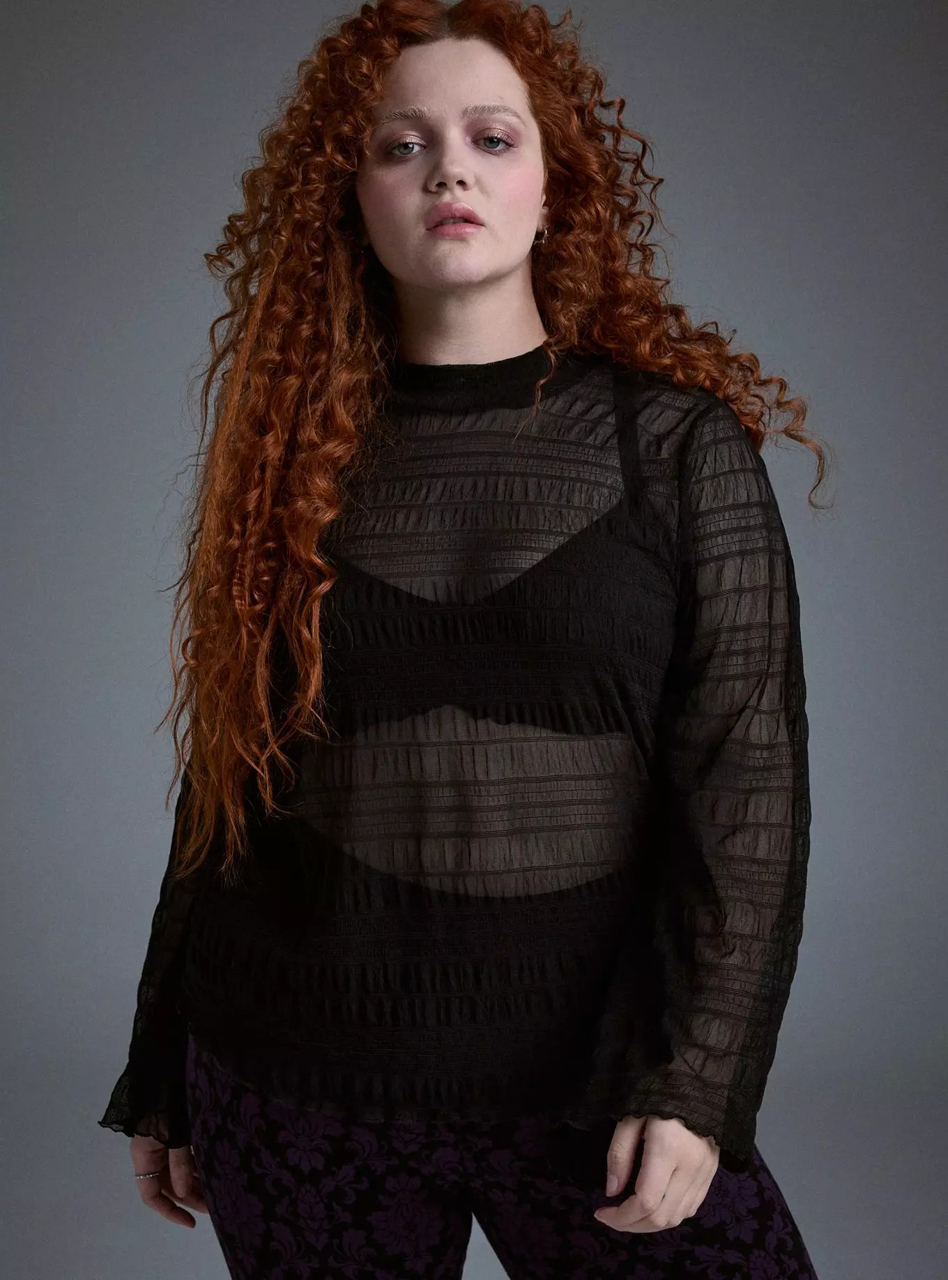 Nightfall Mock Neck Bell Sleeve Top | Torrid (US & Canada)