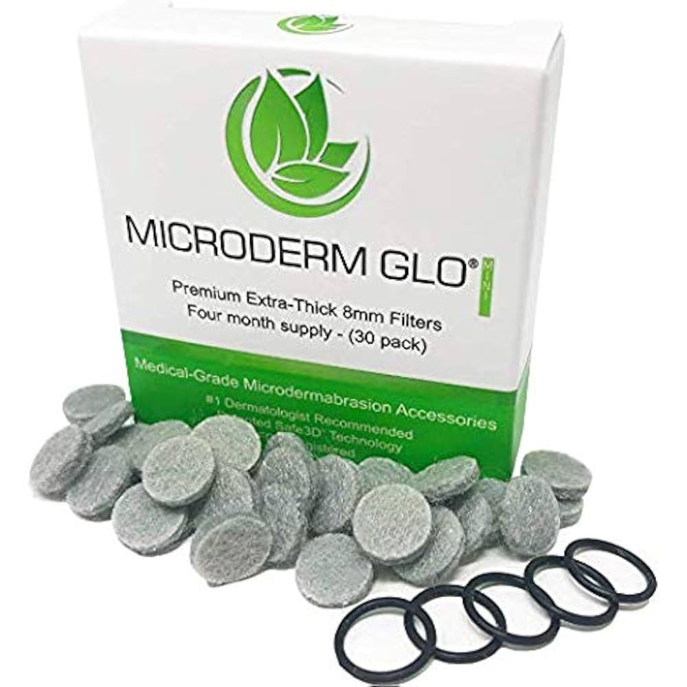 Mini Premium Extra-Thick 8mm Filters by Microderm GLO (30 Pack) - Medical Grade Microdermabrasion... | Amazon (US)