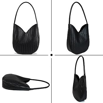 Hobo Bags for Women Imitation Woven leather Top-handle Shoulder Bag Tote Bag | Amazon (US)