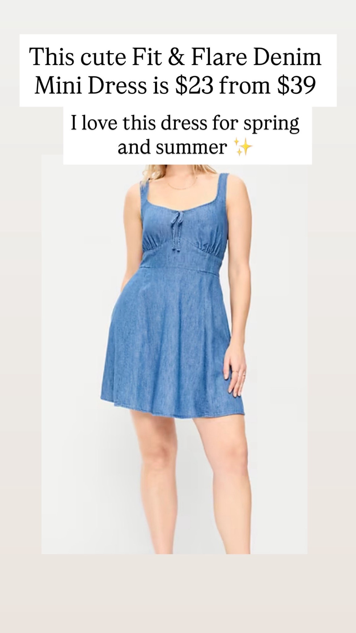 This for and flare denim dress is adorable for women. Dress up or down! 

#LTKootd #LTKSaleAlert