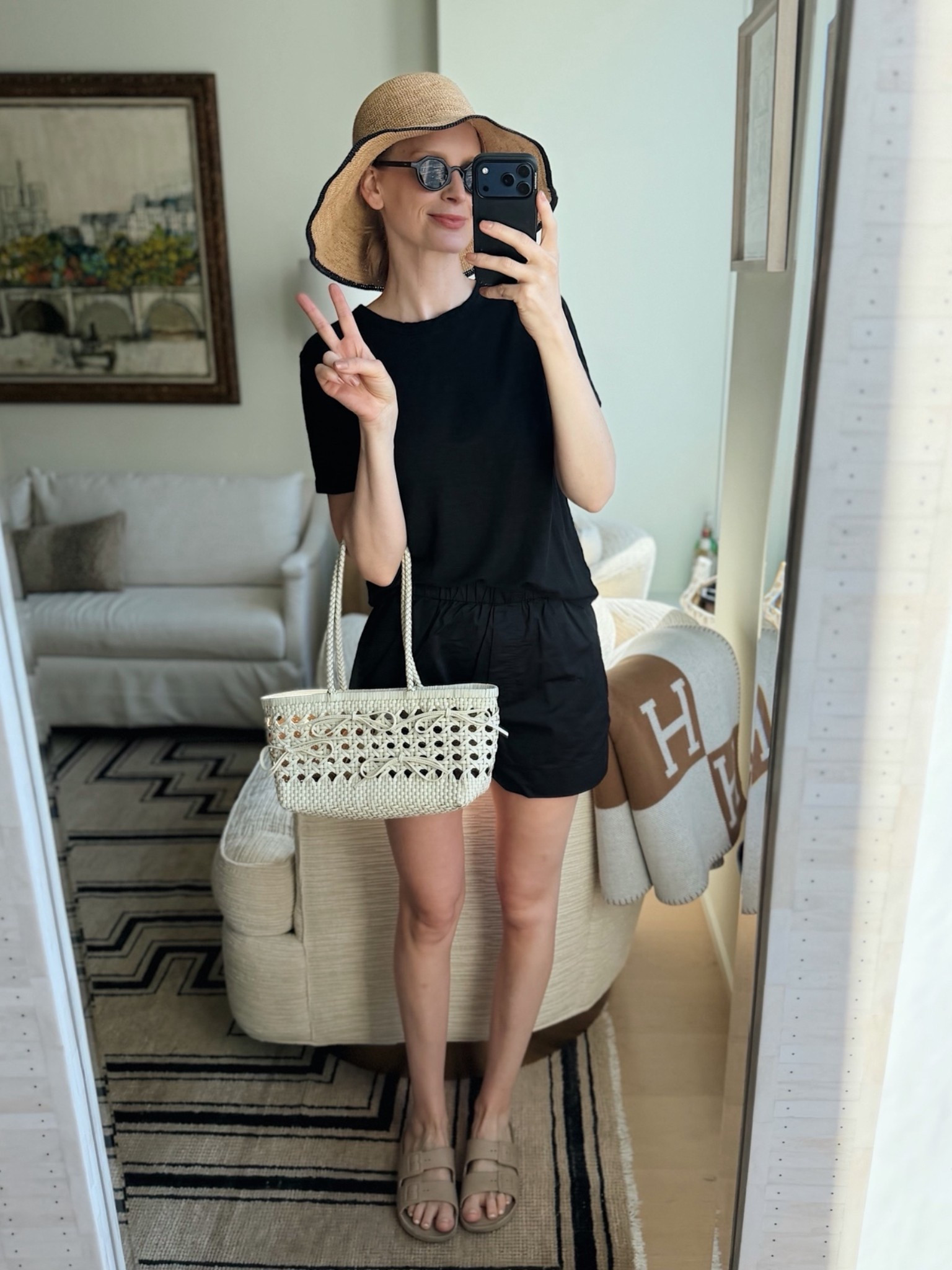 Another day, another rooftop lay ☀️ hat is by COS.

#LTKootd