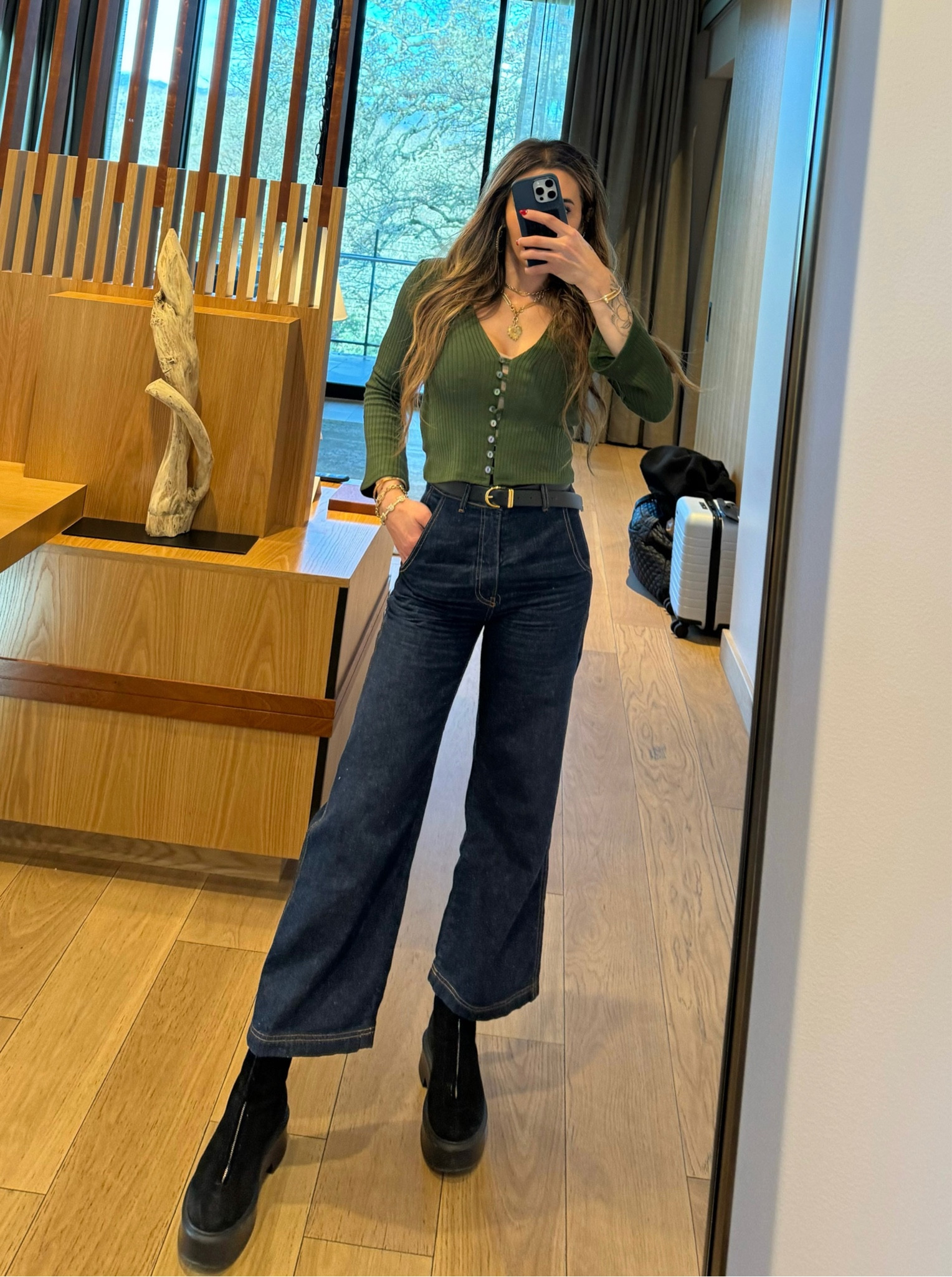 Cozy & festive winter ootd 💚❄️

#LTKstyletip #LTKGiftGuide #LTKHoliday