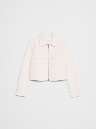 Boucle Cropped Jacket | Banana Republic Factory