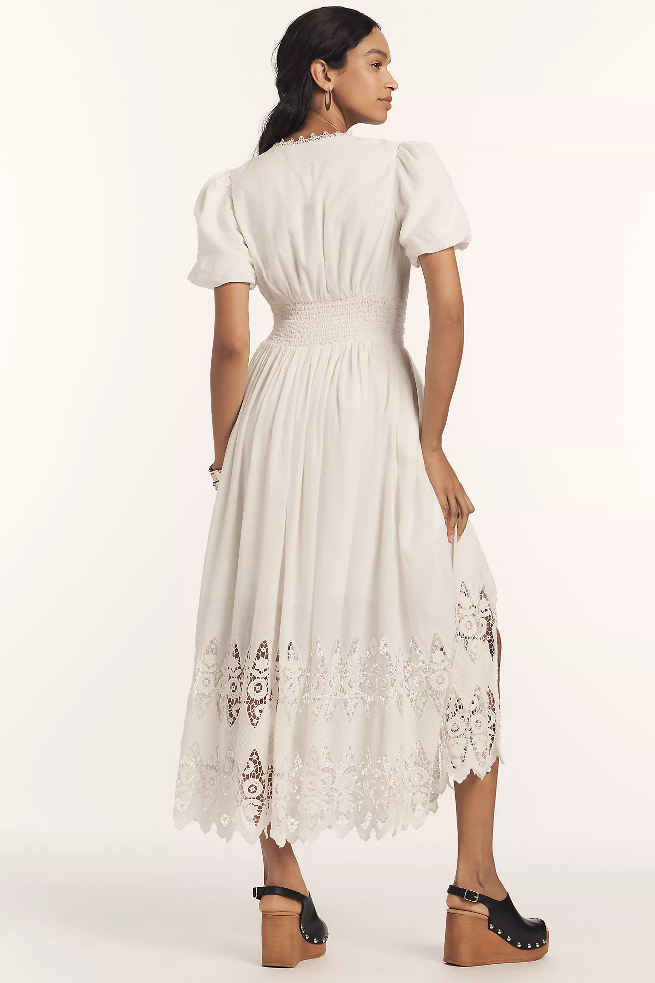 The Katerina Button-Front Dress: Eyelet Edition | Anthropologie (US)