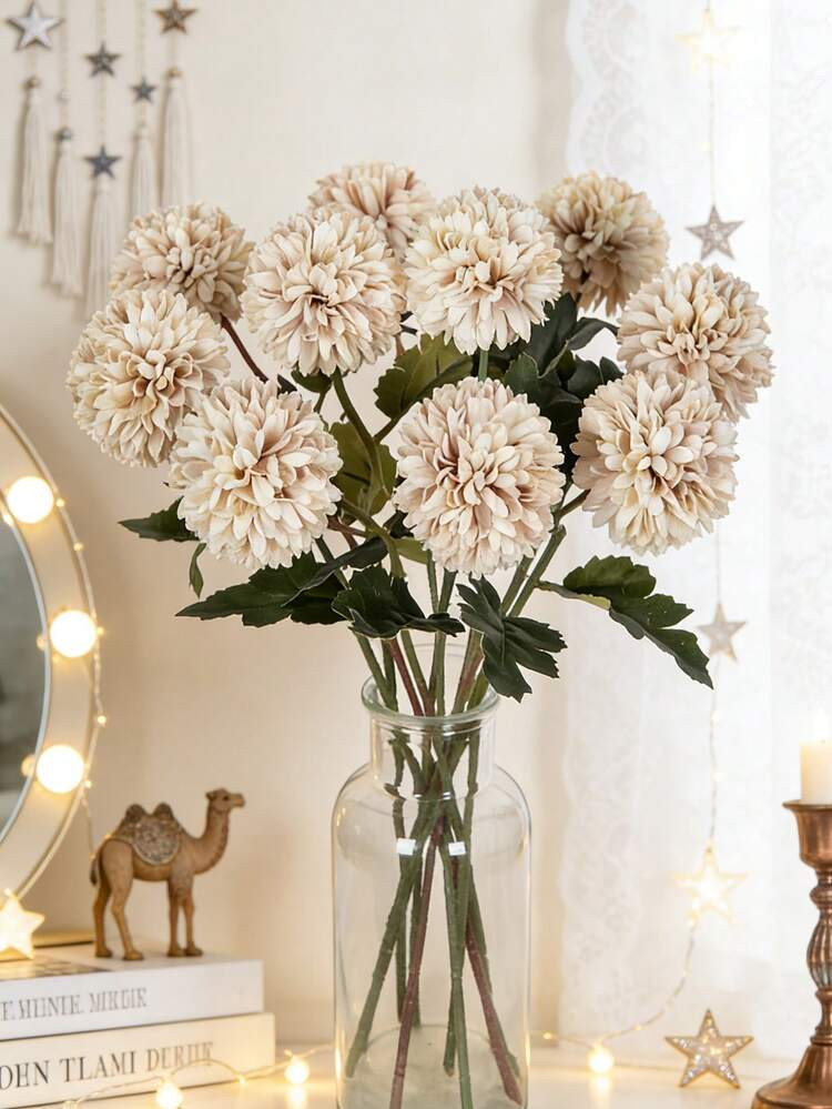 1/5/150pcs Artificial Chrysanthemum Balls, Embroidered Balls, Wedding Decor, Home Vase Decor, Res... | SHEIN