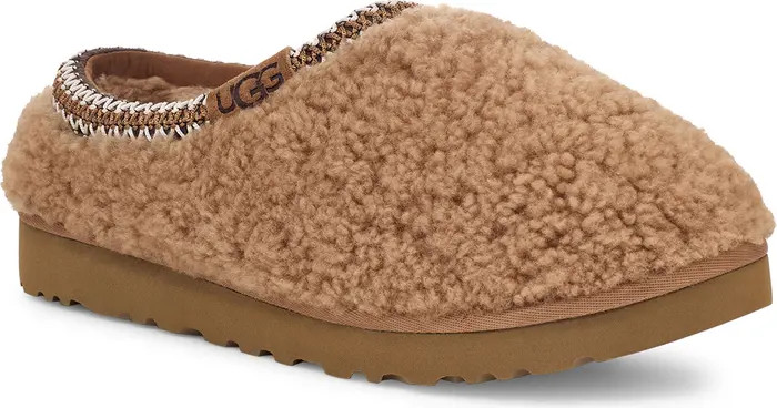 Tasman Maxi Curly Genuine Shearling Slipper (Women) | Nordstrom