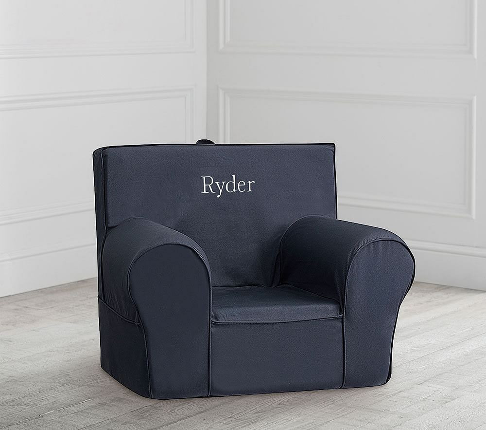 Dark Blue Twill Anywhere Chair(R) | Pottery Barn Kids