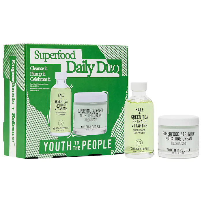 Superfood Daily Duo with Cleanser and Air-Whip Lightweight Face Moisturizer | Sephora (US)