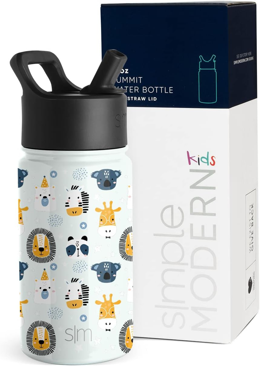 Simple Modern Kids Water Bottle with Straw Lid | Insulated Stainless Steel Reusable Tumbler for Todd | Amazon (US)
