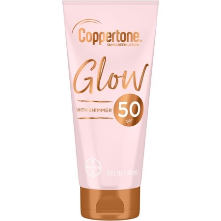 Coppertone Glow SPF 50 Sunscreen Lotion with Shimmer, 5 fl oz - Walmart.com | Walmart (US)