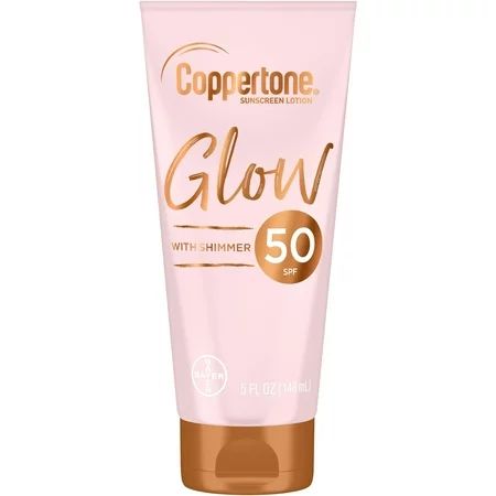 Coppertone Glow SPF 50 Sunscreen Lotion with Shimmer, 5 fl oz - Walmart.com | Walmart (US)