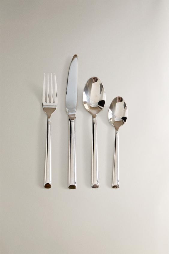 4-PIECE FORGED STEEL FLATWARE SET | Zara US