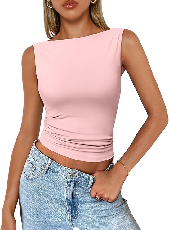 Trendy Queen Women Going Out Summer Tank Tops Spring Casual Basic Cute 2026 Sleeveless Shirt Vaca... | Amazon (US)