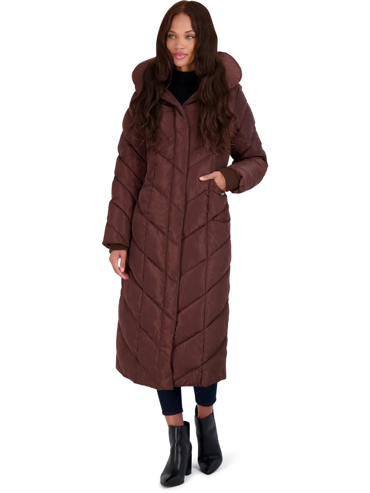 Steve Madden Women's Long Maxi Winter Puffer Coat | Walmart (US)