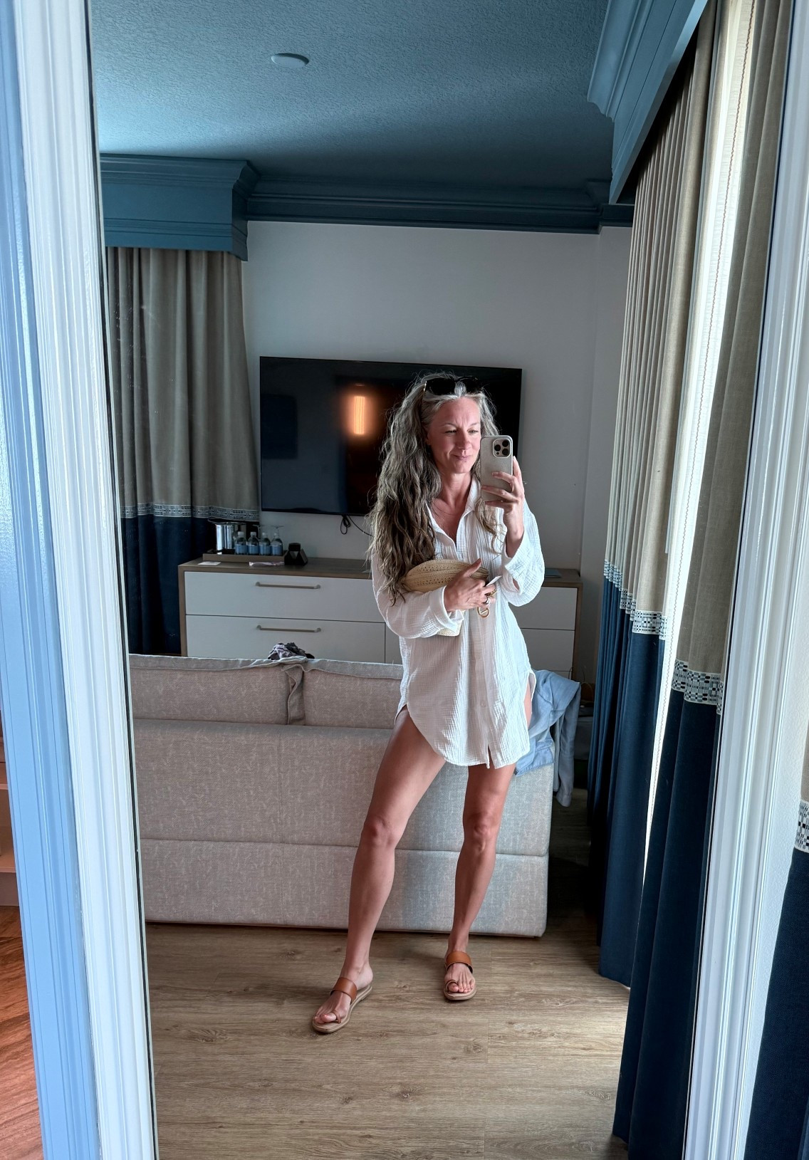 My favorite pool cover up that I got at Target and while on vacation, every single beach store had one similar…but they were all over $200…like what?! No thanks. Target does the trick!

#LTKTall #LTKSwim #LTKOver40