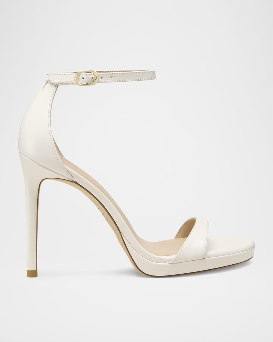 Nudist Patent Ankle-Strap Platform Sandals | Neiman Marcus