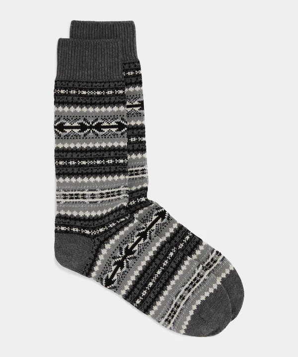 Cotton Fair Isle Sock | Todd Snyder