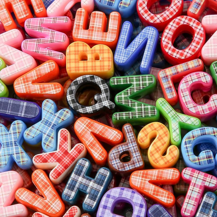 78pcs Large Letter Beads Colorful Chunky Letter Bead A-Z Acrylic Alphabet Bubble Beads for Paraco... | Amazon (US)