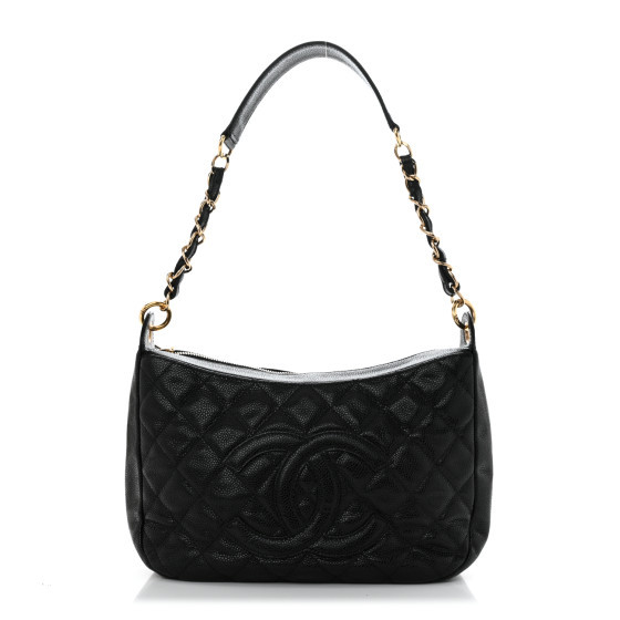 Caviar Quilted Timeless CC Shoulder Bag Black | FASHIONPHILE (US)