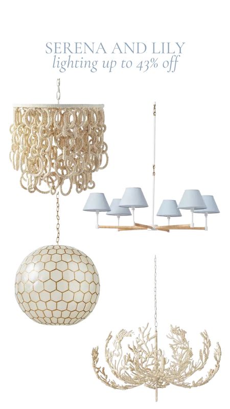 Don’t miss out on Serena and Lily’s Sale of the year! Huge discounts on lighting  

#LTKhome #LTKsalealert #LTKCyberWeek
